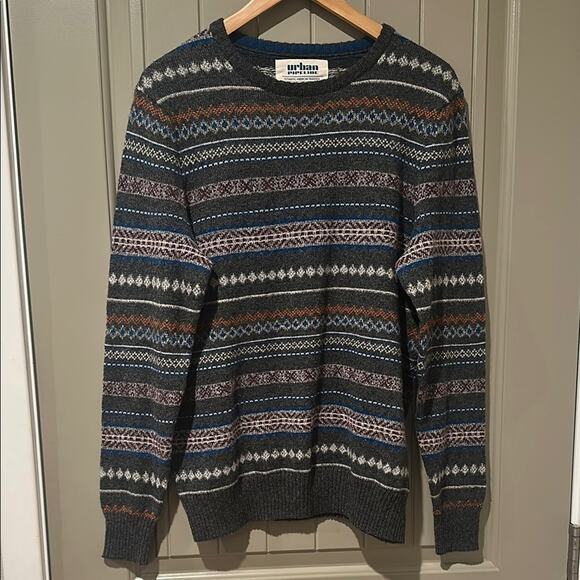 URBAN PIPELINE Fairisle Sweater - Picture 1 of 9